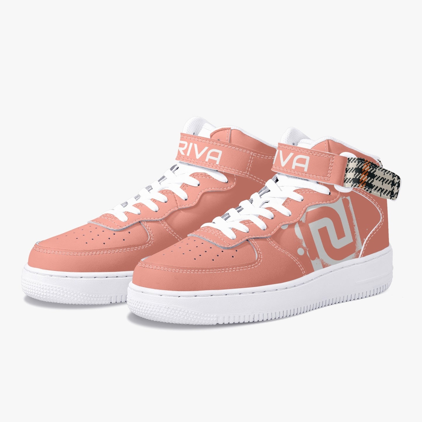 NolaRiva 284. AF1 High-Top Leather Sports Sneakers