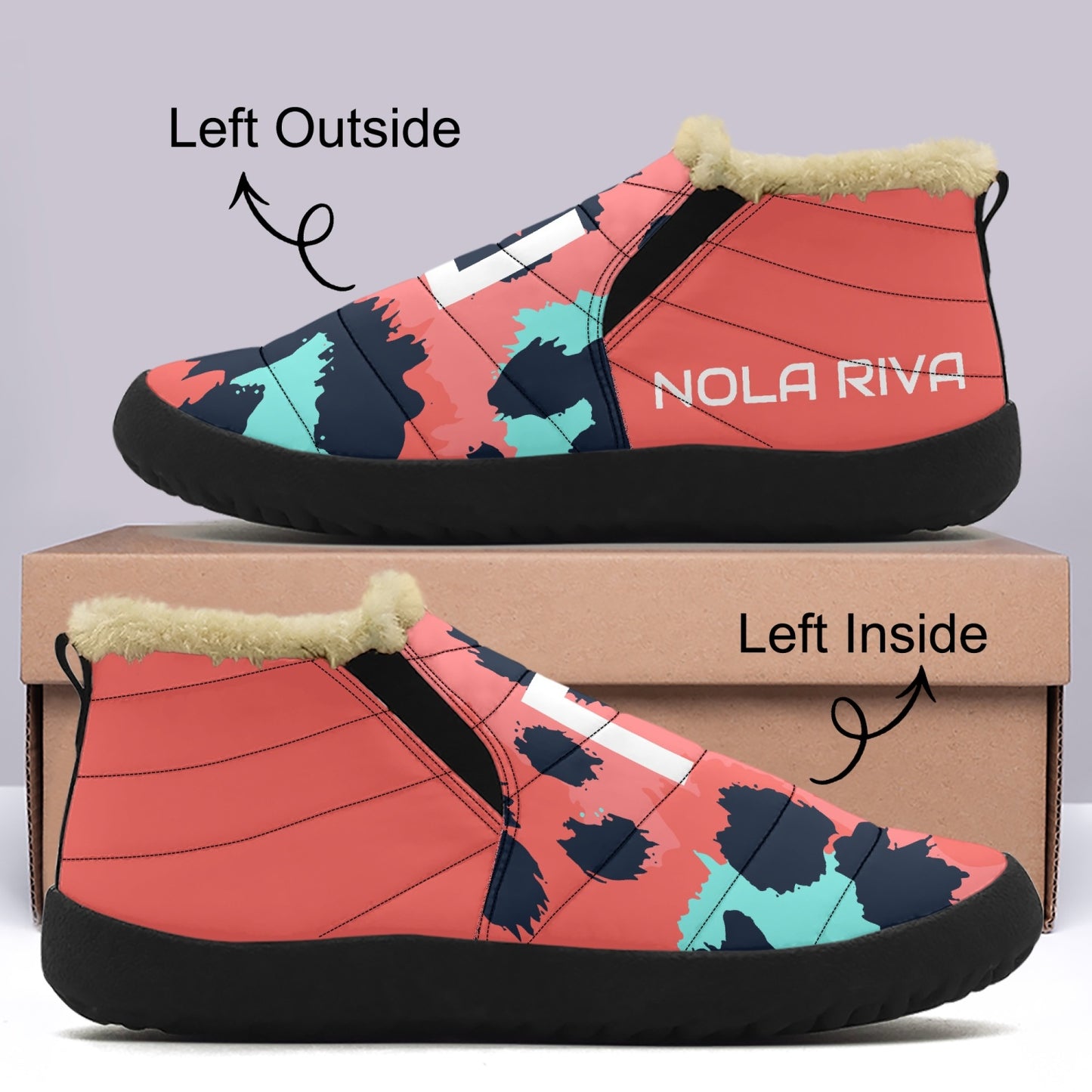 NolaRiva 478. Casual Cotton-pad Fur Shoes