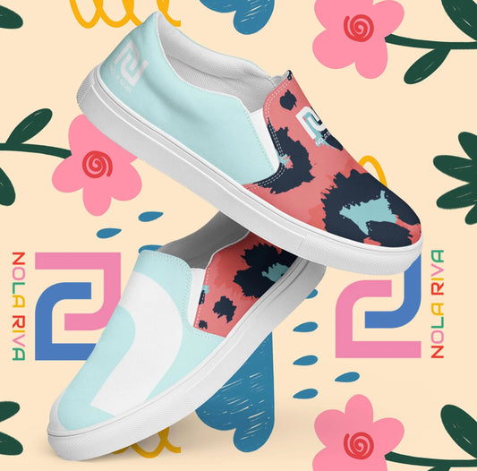NolaRiva Slip-on-Leinenschuhe