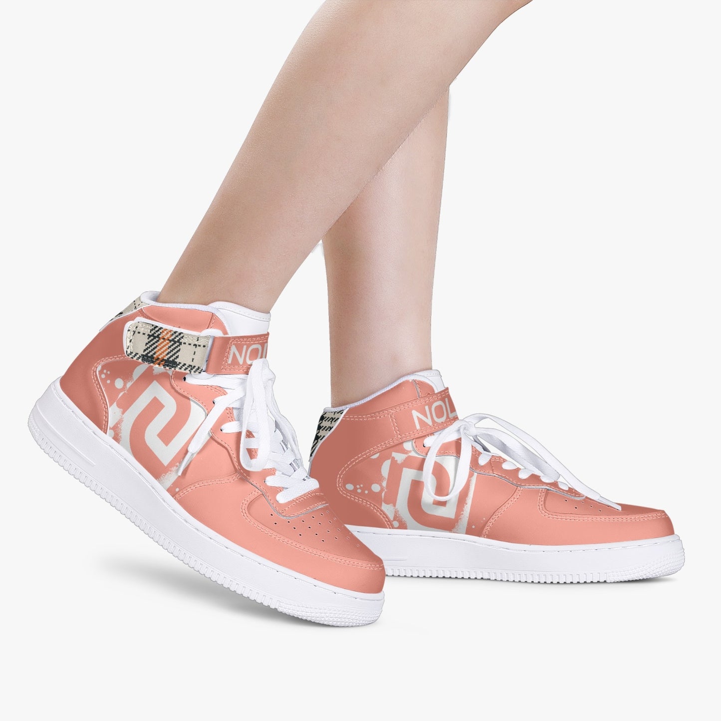 NolaRiva 284. AF1 High-Top Leather Sports Sneakers