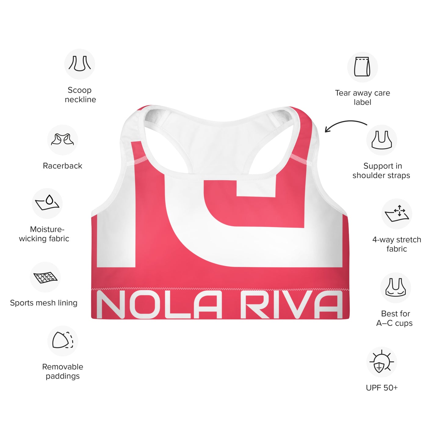 NolaRiva Sport BH met vulling