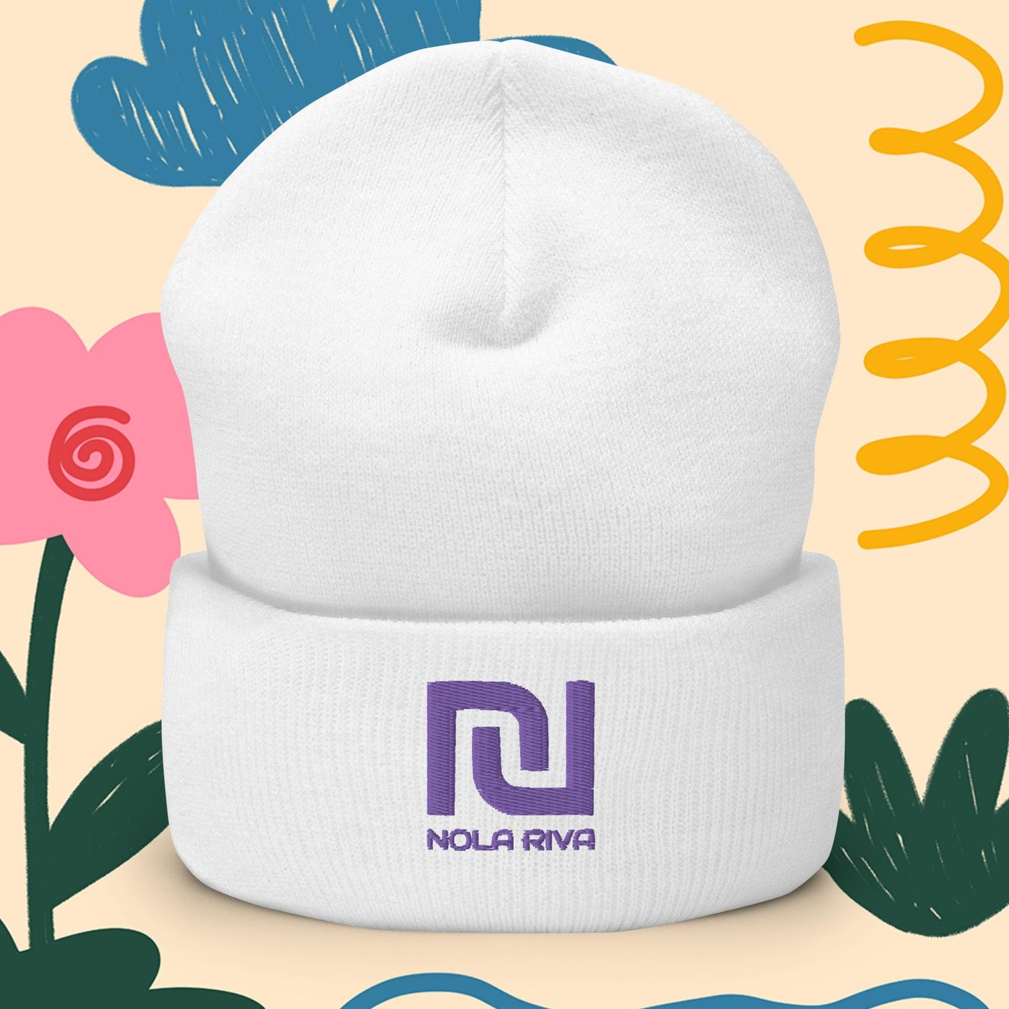 NolaRiva Beanie met omgeslagen rand