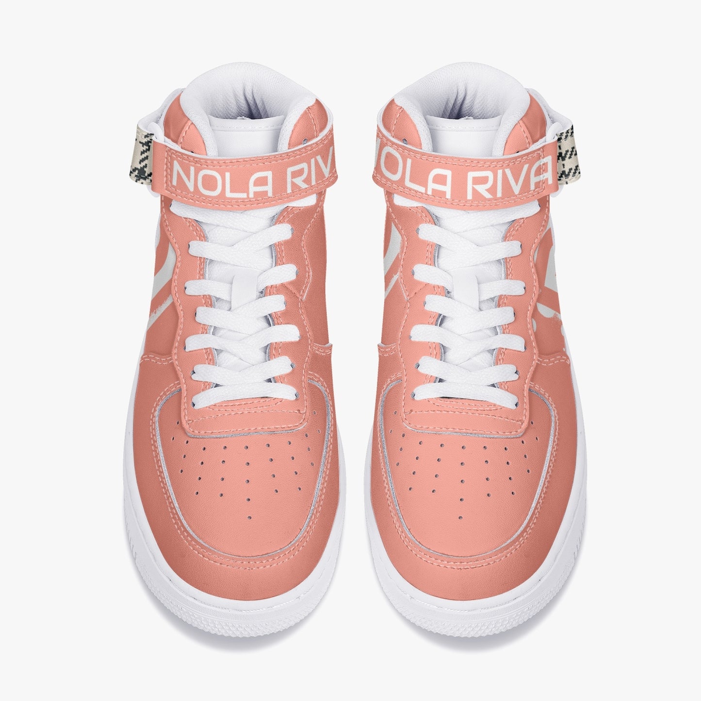NolaRiva 284. AF1 High-Top Leather Sports Sneakers