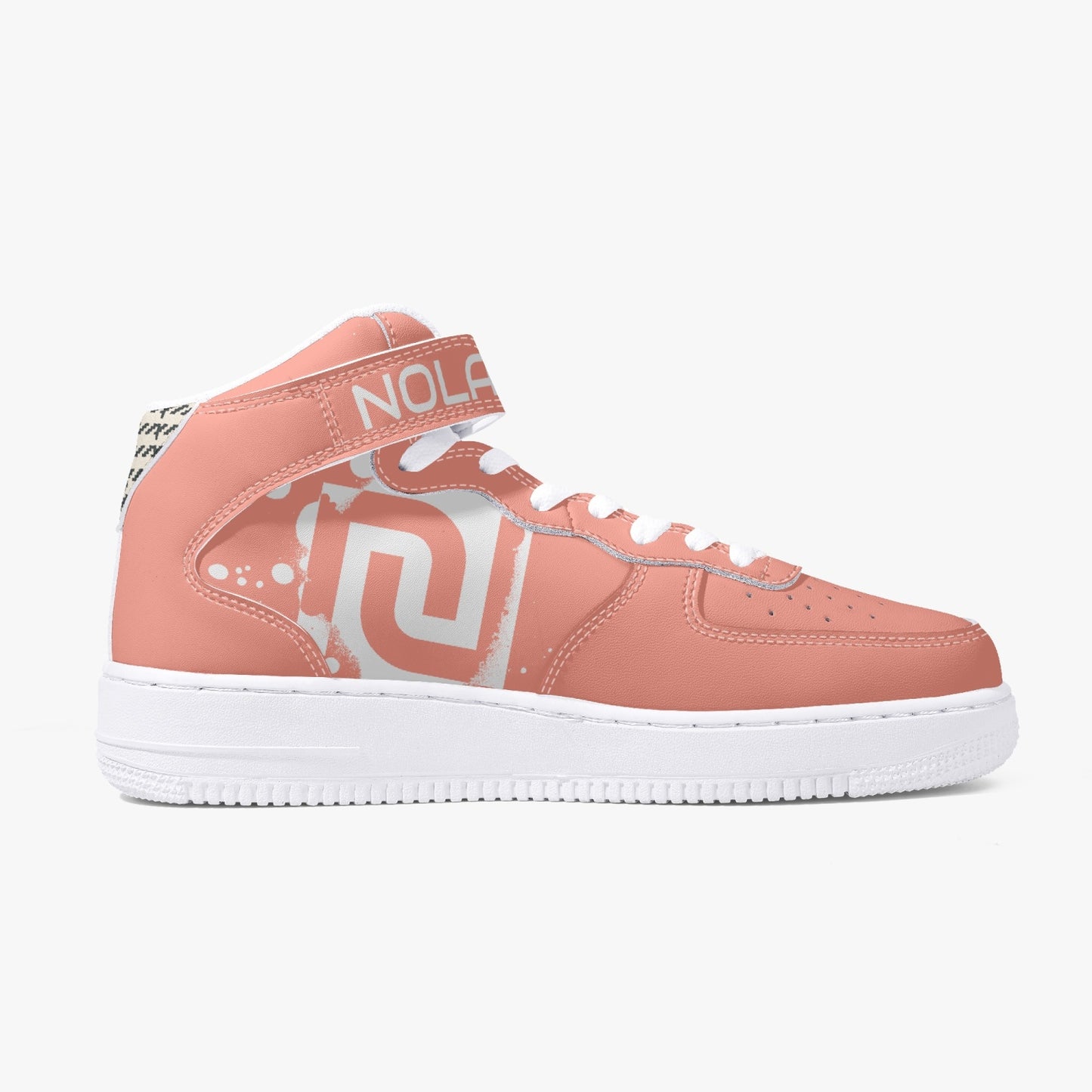 NolaRiva 284. AF1 High-Top Leather Sports Sneakers