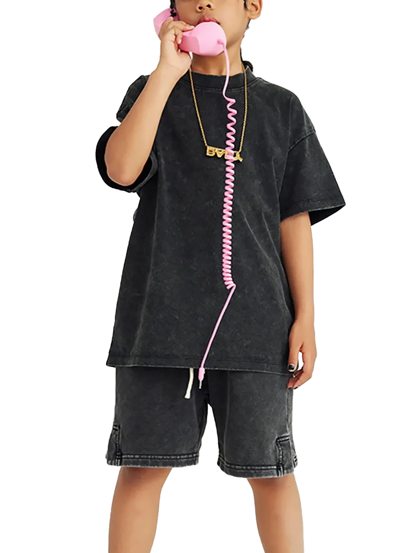 Senna | Little-Bastard collection Snow Washed Kids' T-Shirt