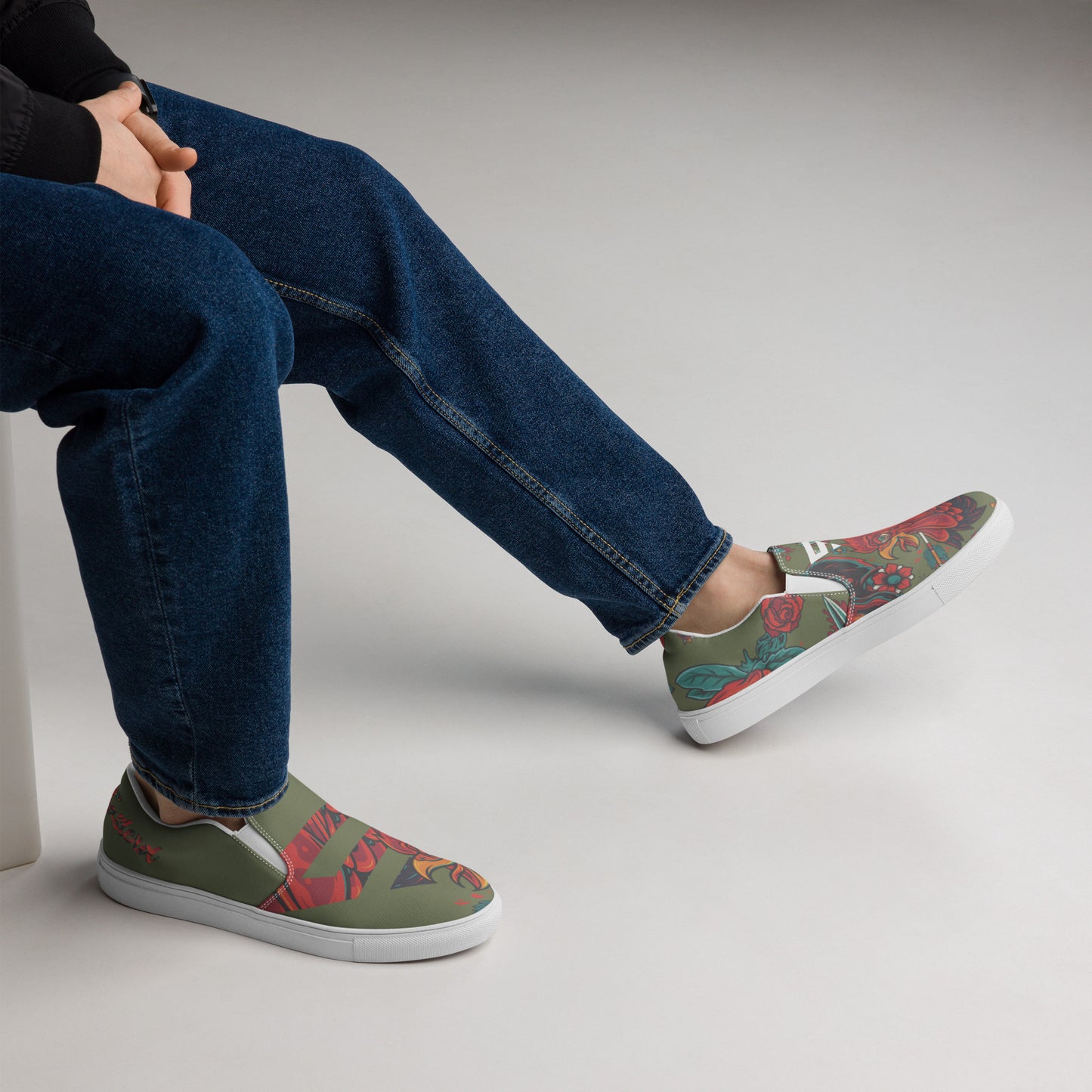 Senna | ROOSTER Slip-on canvasschoenen voor heren