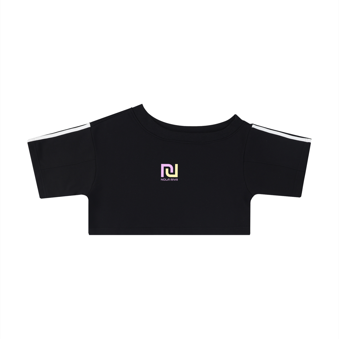 NolaRiva Women's Off-the-Shoulder Crop T-Shirt