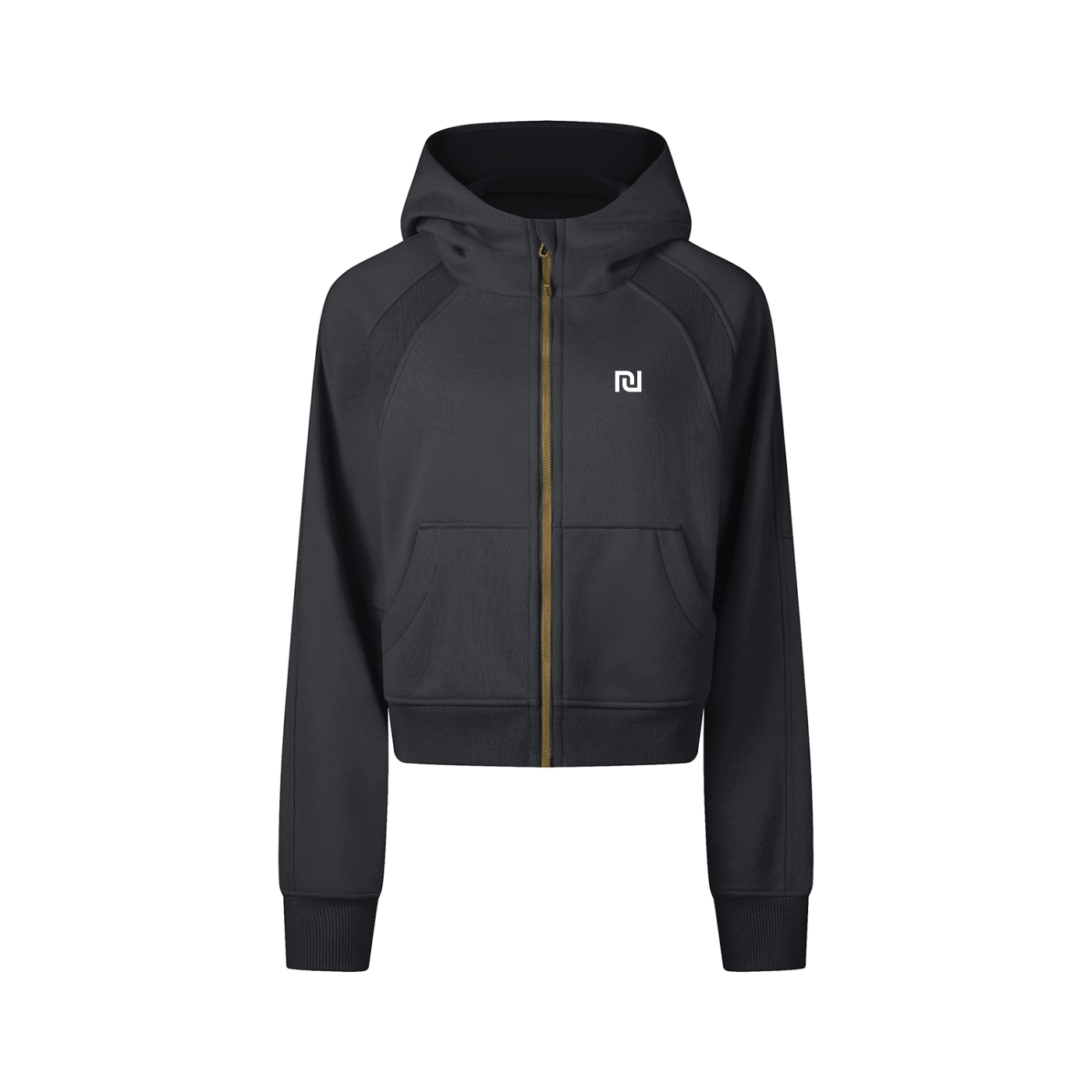 NolaRiva Cropped Zip-Through Hoodie