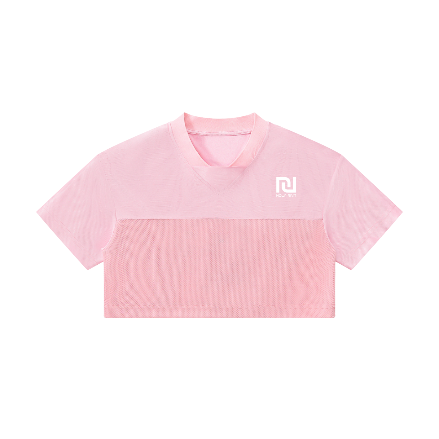 NolaRiva Women’s Cropped Paneled V-Neck Jersey