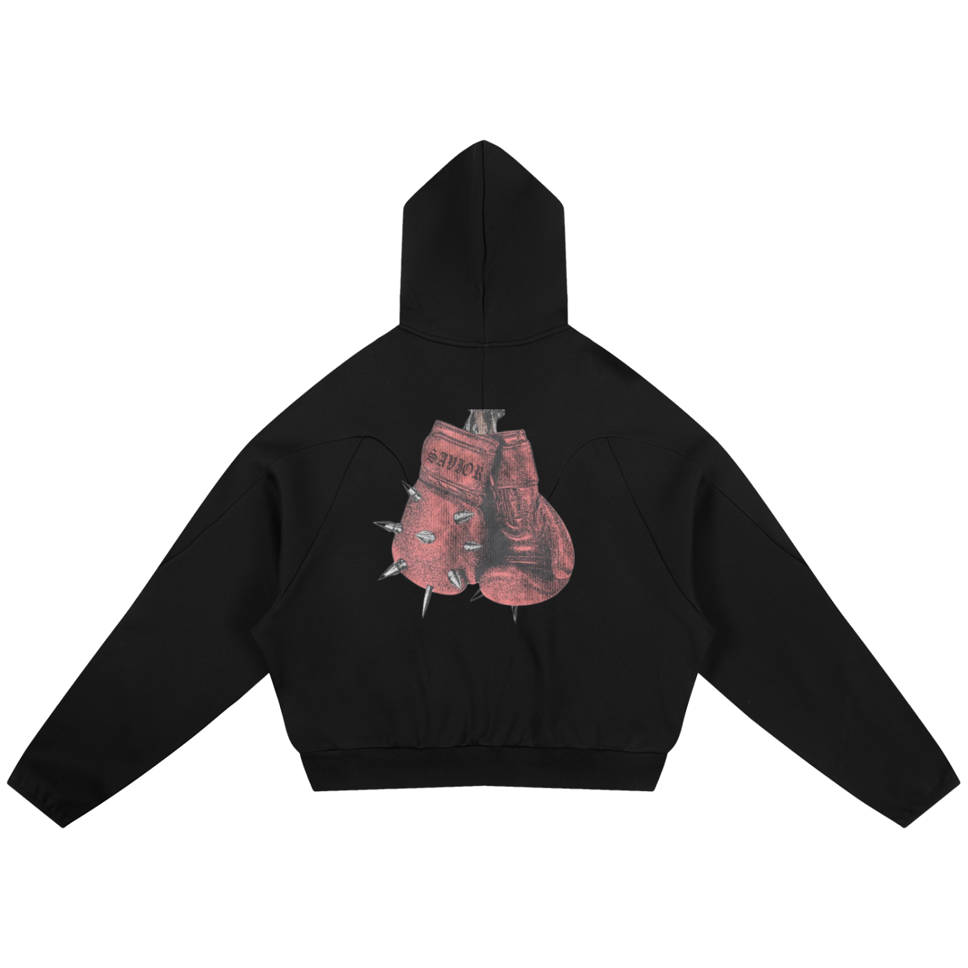 LittleBasterd Curved Panel Raglan Hoodie