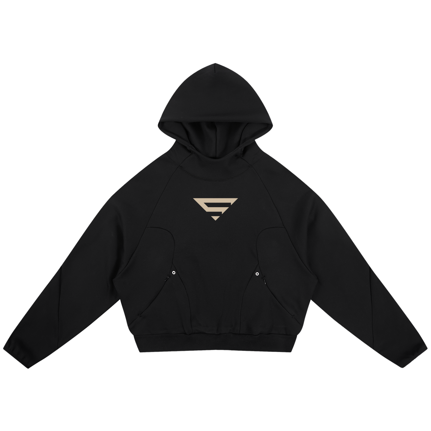 LittleBasterd Curved Panel Raglan Hoodie