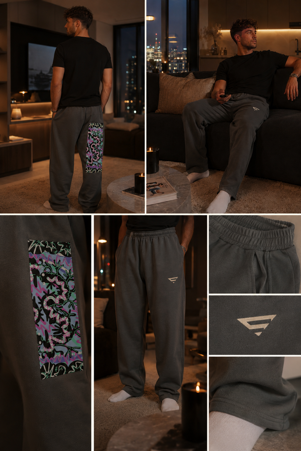 Senna | Little-Bastard collection Kid's Loose Wide Leg Sweatpants