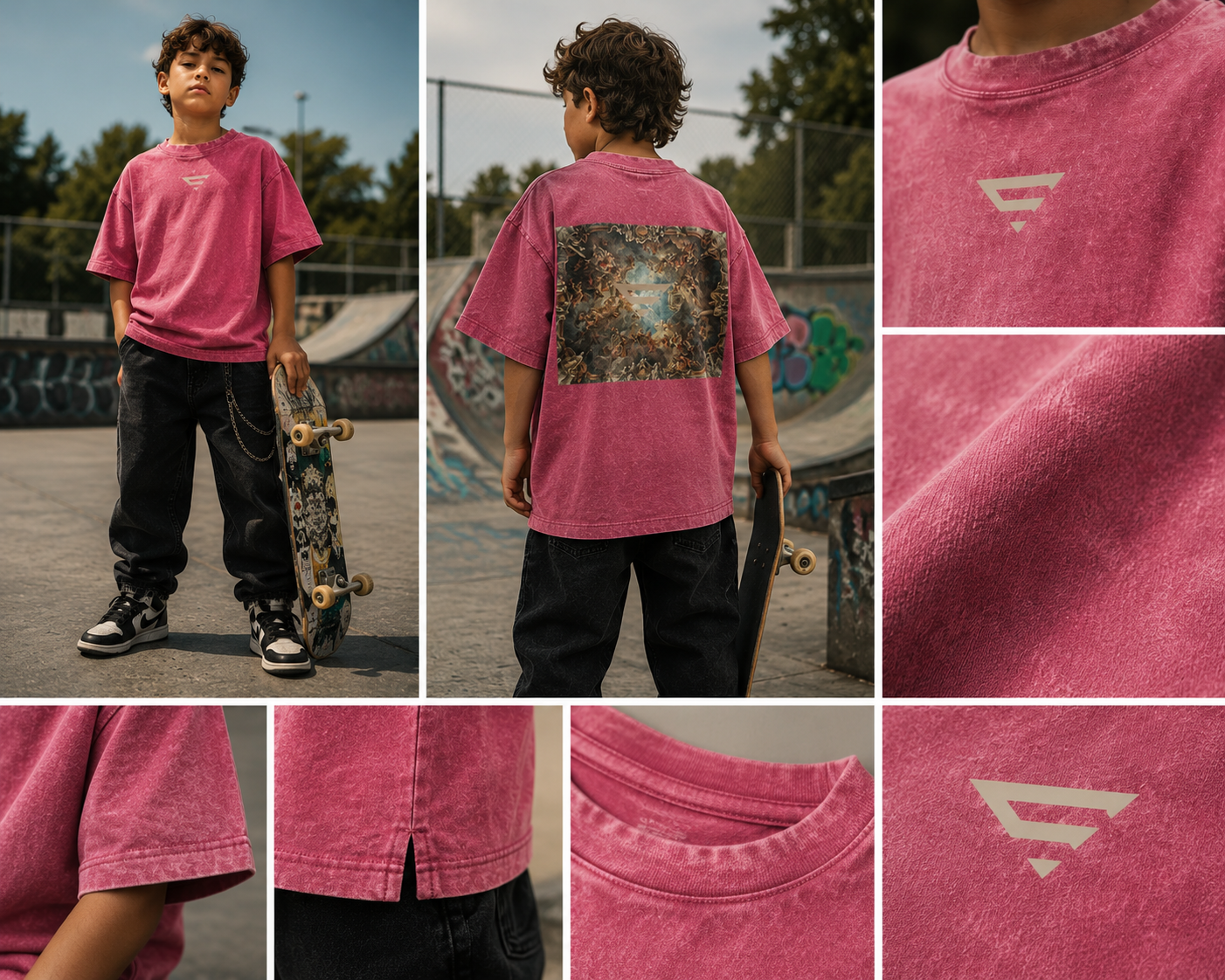 Senna | Little-Bastard collection Snow Washed Kids' T-Shirt