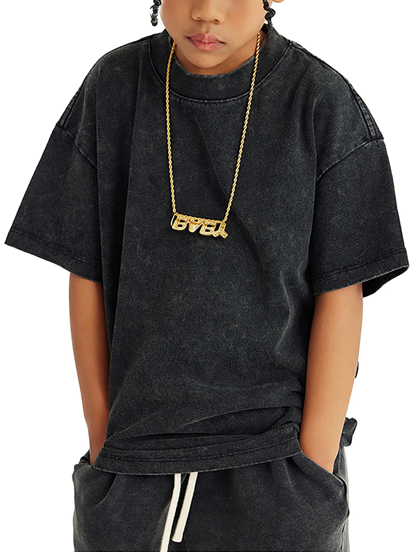 Senna | Little-Bastard collection Snow Washed Kids' T-Shirt