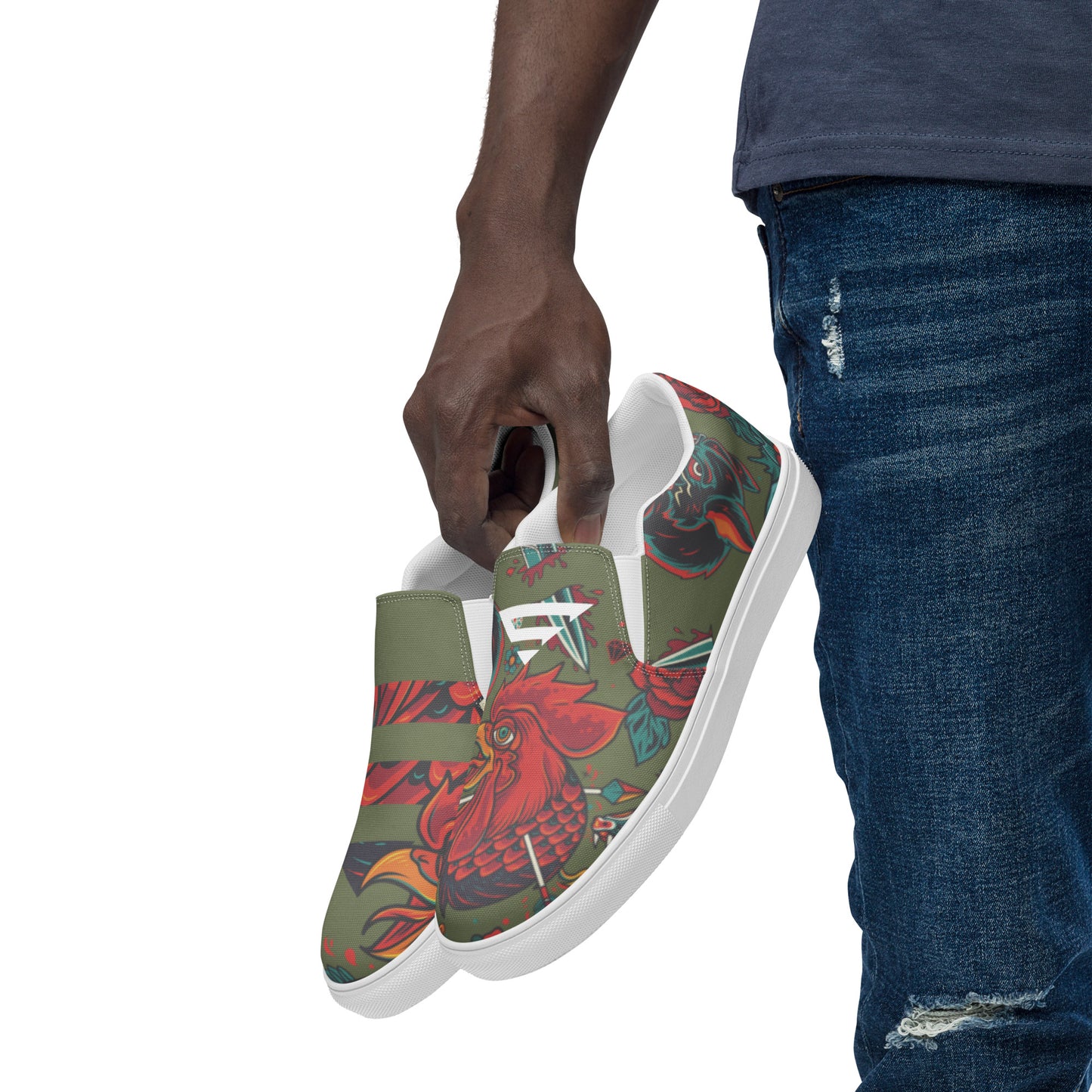 Senna | ROOSTER Slip-on canvasschoenen voor heren